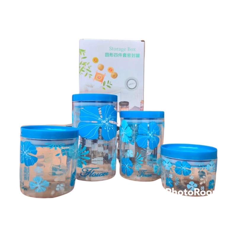 TOPLES AKRILIK CANISTER SET 4pcs