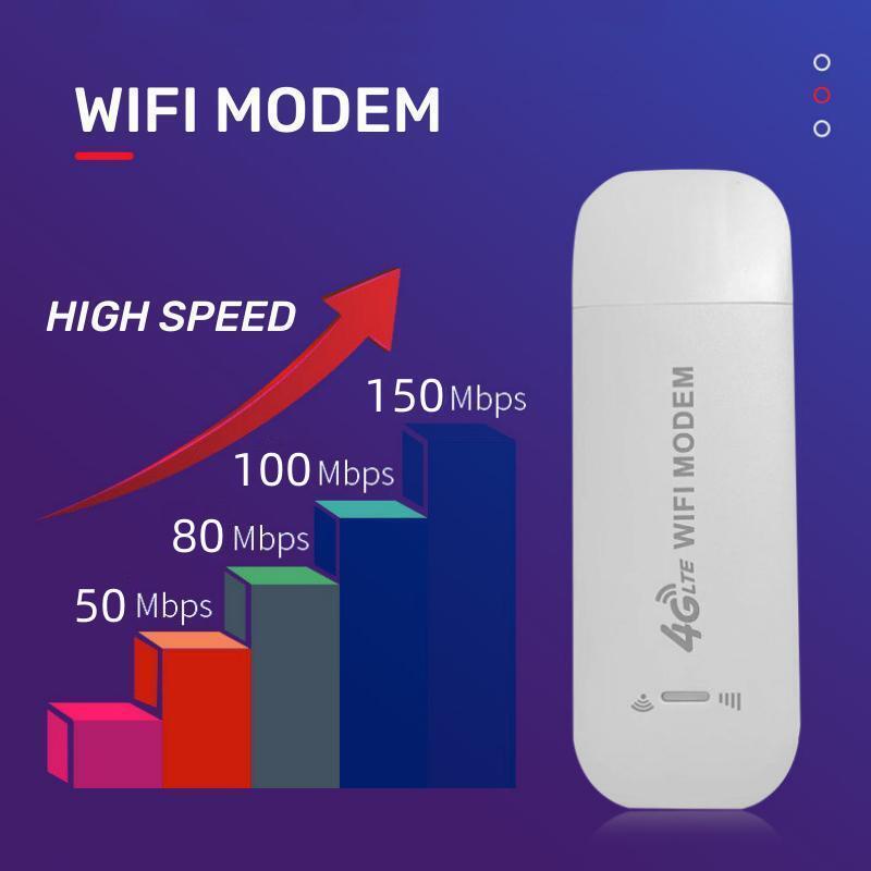 Modem WIFI 4g Portable Unlock Hingga 150 Mbps Modem Mifi 4G LTE WIFI Modem Travel USB Mobile WIFI 2.4 GHz MIFI HOTSPOT High Speed