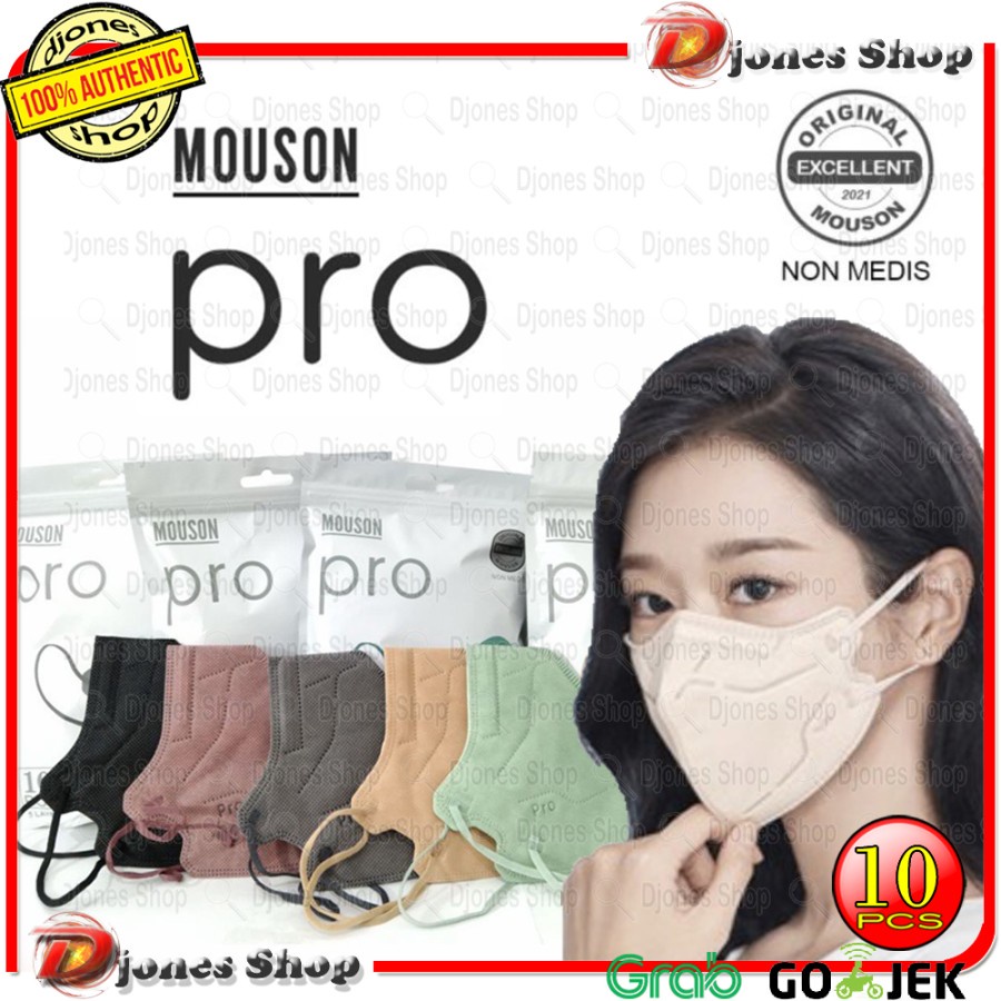 MOUSON PRO Masker 5 Ply isi 10 Pcs KN 95 Disposable Face Mask