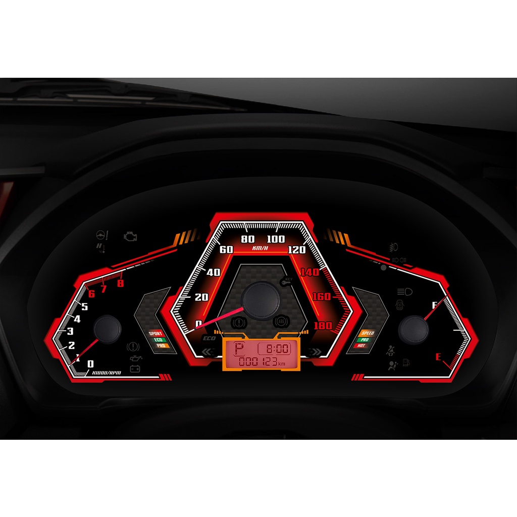 Custom Speedometer Brio/Mobilio Racing Red