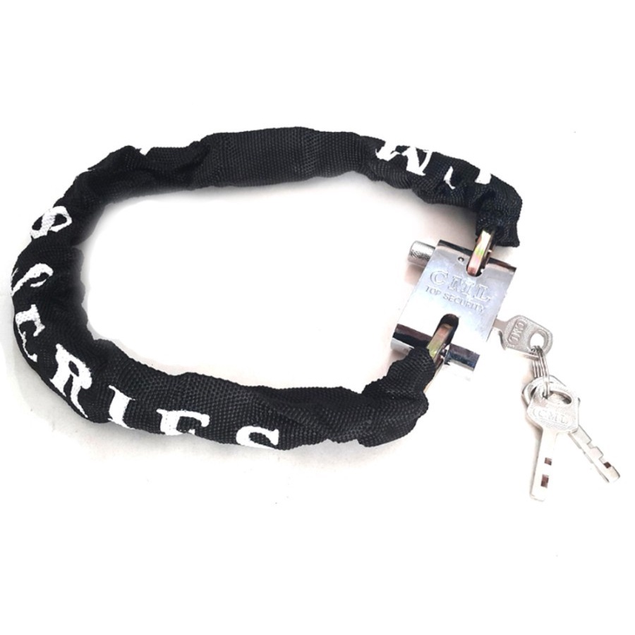 GEMBOK RANTAI DILAPISI KAIN - Gembok Model Rantai Pengaman Serbaguna - Kenji Shop