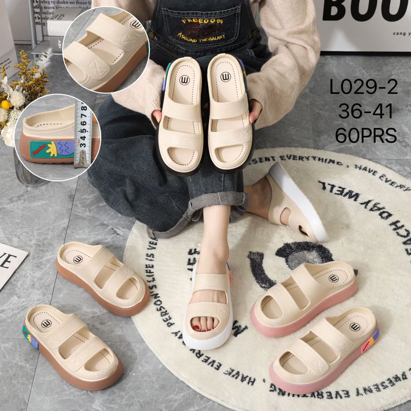 Sandal Wanita Terbaru/Sendal Karet Jelly Import 029/Sendal Korea Import SANDAL WEDGES POLOS / BUNGA WANITA PREMIUM IMPORT KARET 029