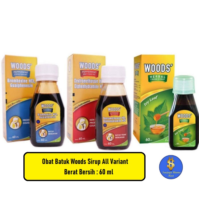 Obat Batuk Woods Sirup 60ml All Variant-Woods Obat batuk Sirup
