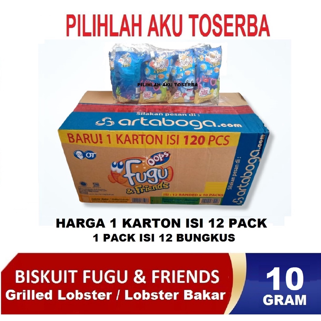 FUGU &amp; FRIENDS 10 GR LOBSTER BAKAR / GRILLED - ( HARGA 1 KARTON ISI 12 RENCENG)