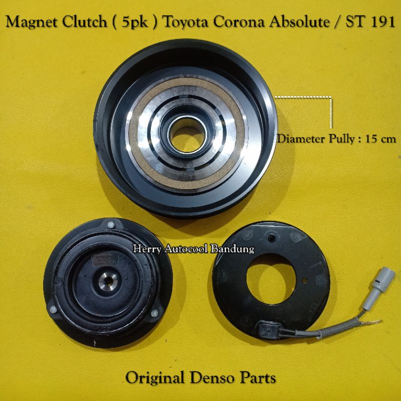 Magnet Clutch 5PK Toyota Corona Absolute/ ST 191 Original Denso