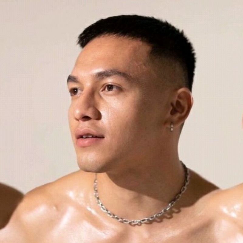 kalung choker Jefri nichole rantai kapal baja putih (monel) anti karat