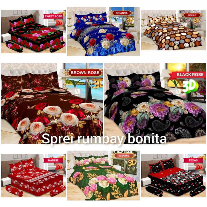 Sprei rumbai Bonita 180×200cm/Seprei Rumbai Bonita