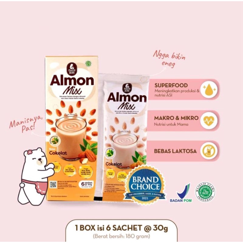 Mamabear Almon Mix Minuman serbuk Almond