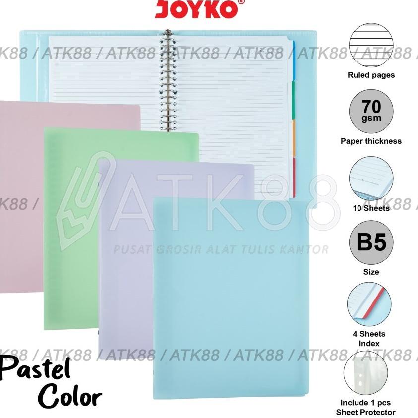 

✒✒ Binder Note Pastel Joyko B5 MHPT-143