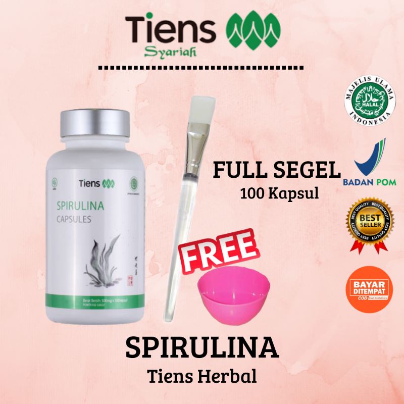 Masker Spirulina Tiens Ori Indonesia - Spirulina Asli Herbal