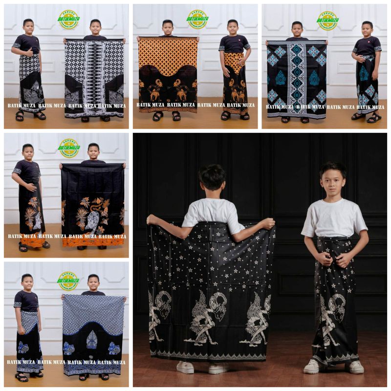 SARUNG BATIK ANAK | SARUNG  ANAK SD/SMP | SARUNG VESPA SARUNG WAYANG SARUNG KANG SANTRI