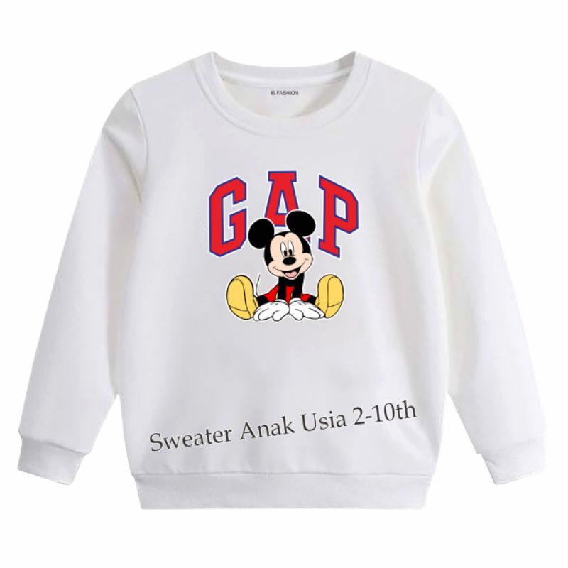 ((IB))SWEATER ANAK2 UNISEX/M1CK3Y G4P DIGITAL SABLON