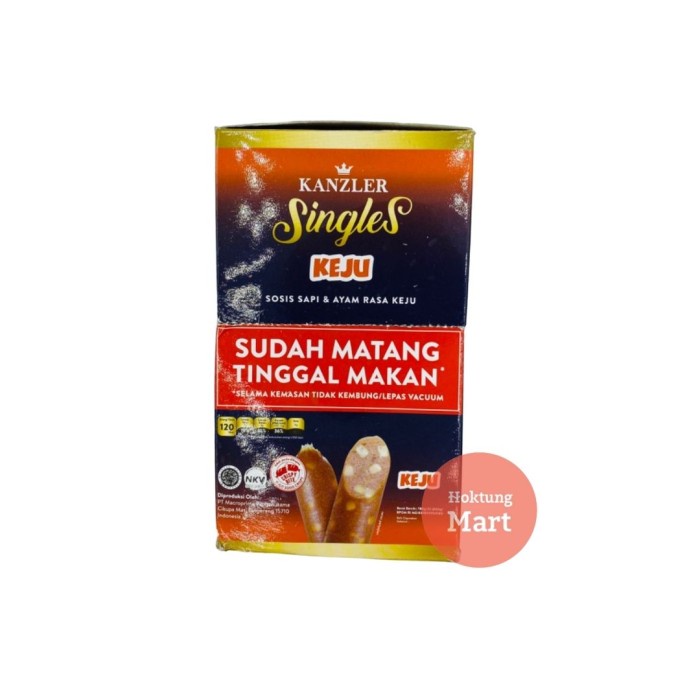 

Kanzler Singles Sosis Siap Makan 12PCS - Keju
