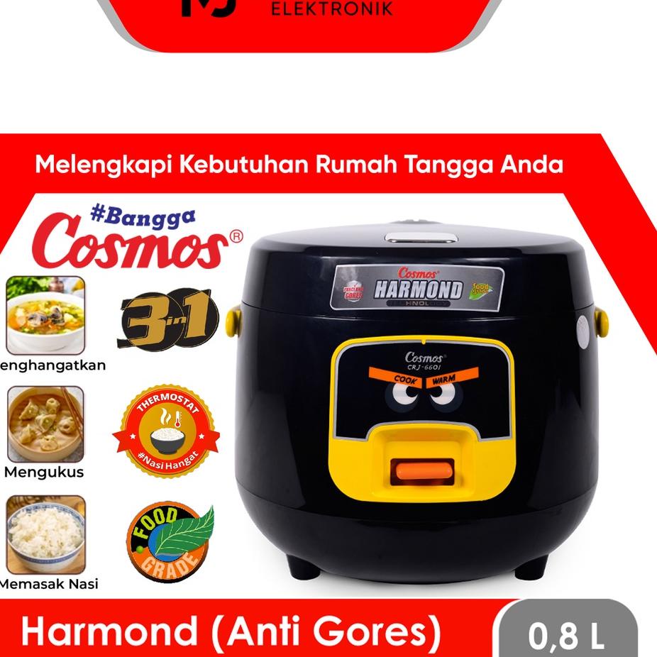 Best Product COSMOS RICE COOKER / MAGIC COM HARMOND CRJ6601 / CRJ 6601 / CRJ-6601 (0,8 LITER) GARANS