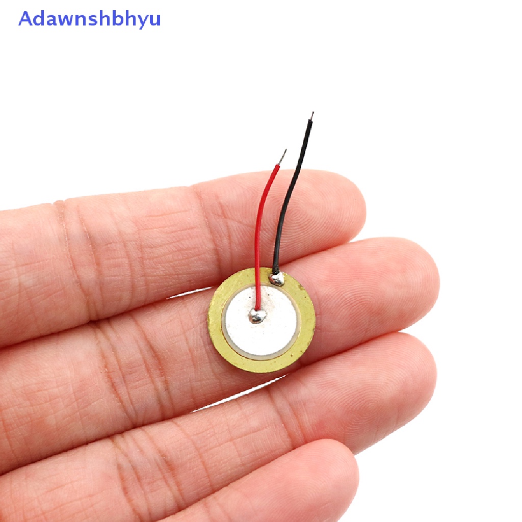 Adhyu 10pcs Plat Wafer Keramik Piezoelektrik Dia 15mm Untuk Buzzer Loudspeaker ID