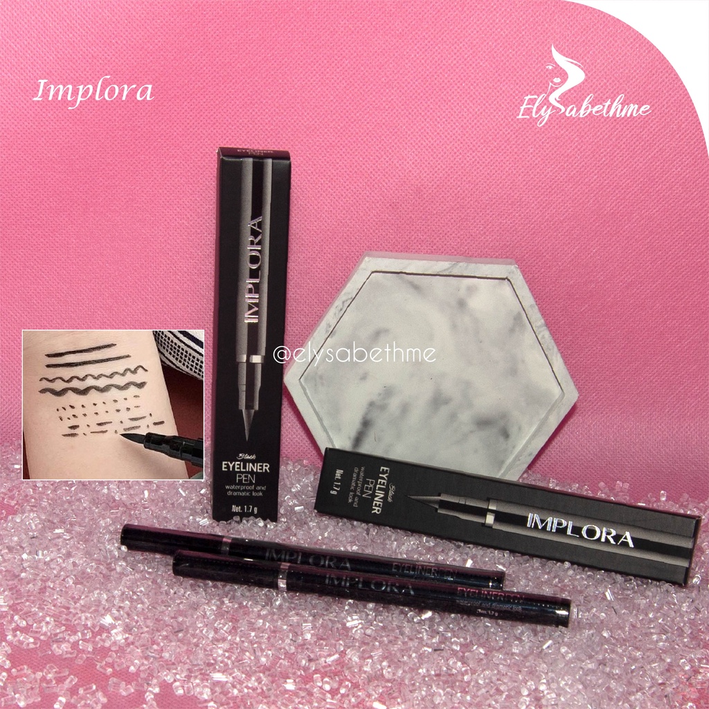 ✿ELYSABETHME✿  implora eyeliner spidol dramatic liner liquid cair thick mudah dipakai anti luntur