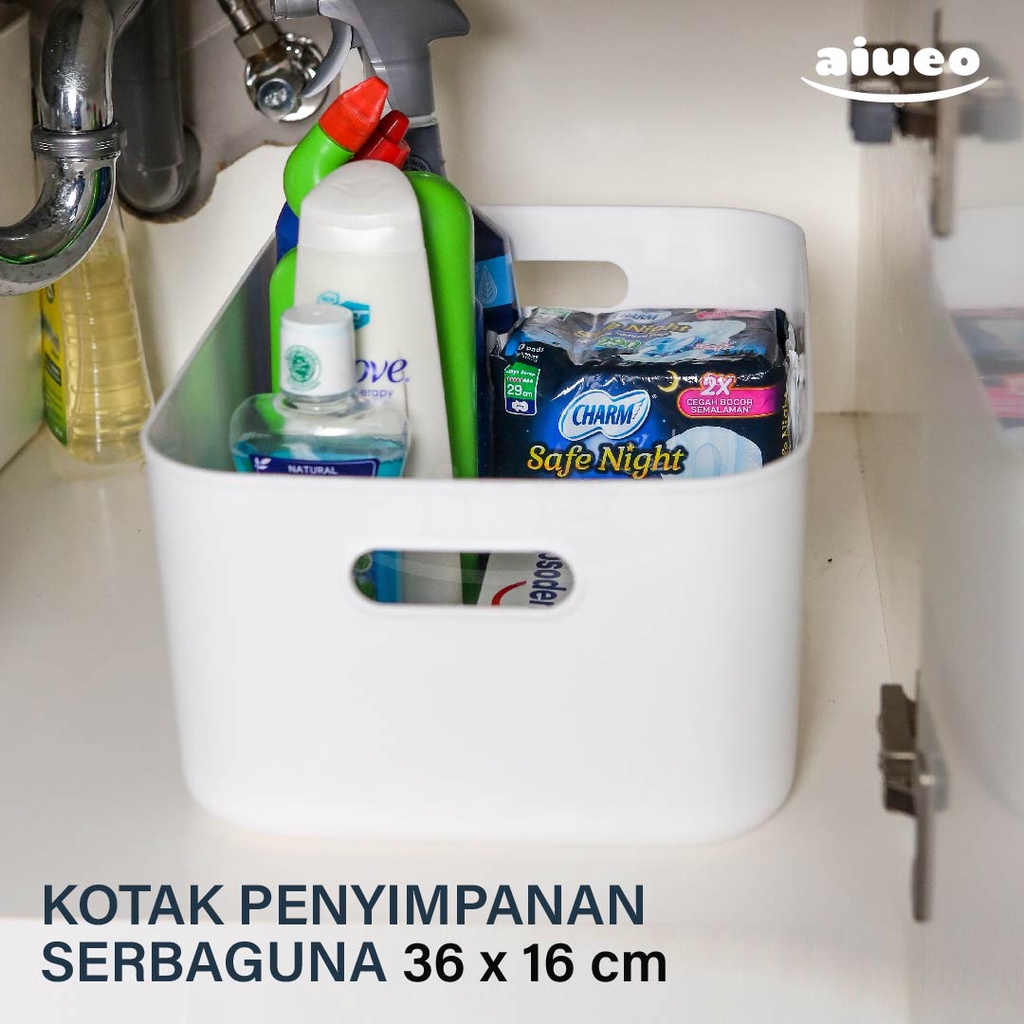 AIUEO | Storage Organizer Box Serbaguna Basket / Container Keranjang Penyimpanan | Tempat bumbu serbaguna