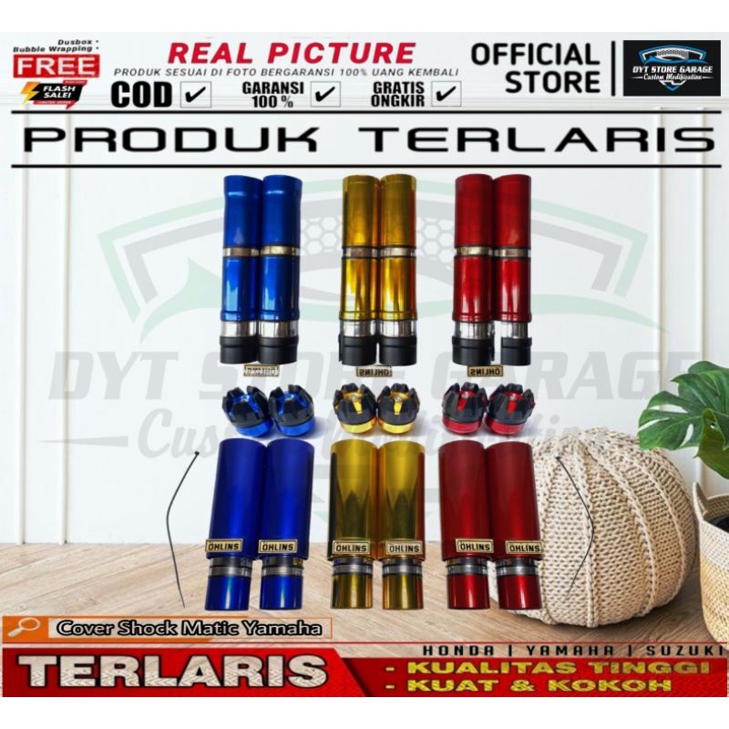 Cover Shock Sok Depan Belakang Plus Jalu As Roda Variasi Part Matic Yamaha | Mio Sporty | Mio M3 125