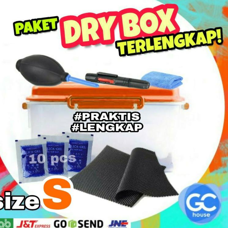 Lebih Hemat [ size S ] PAKET DRY BOX SET SMALL Kamera Lengkap Cleaning KIT Mirrorless Drone GoPro DS