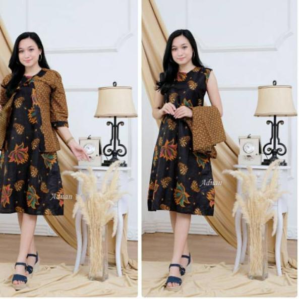 Terpercaya Dress bolero batik wanita/dress mix bolero murah/dress batik bolero murah/dress bolero ba