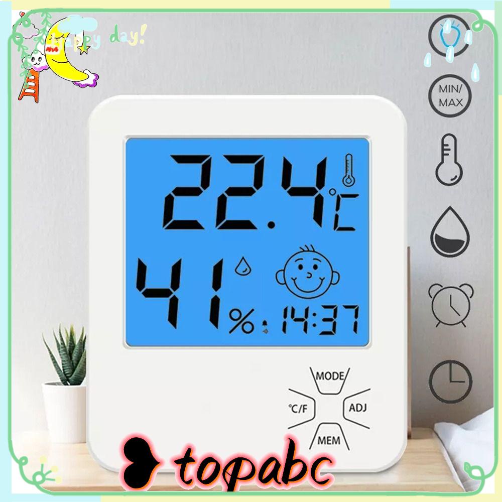 Top Digital Thermo-Hygrometer Thermo-Hygrometer Stasiun Cuaca Profesional Sensor Suhu Dalam Ruangan