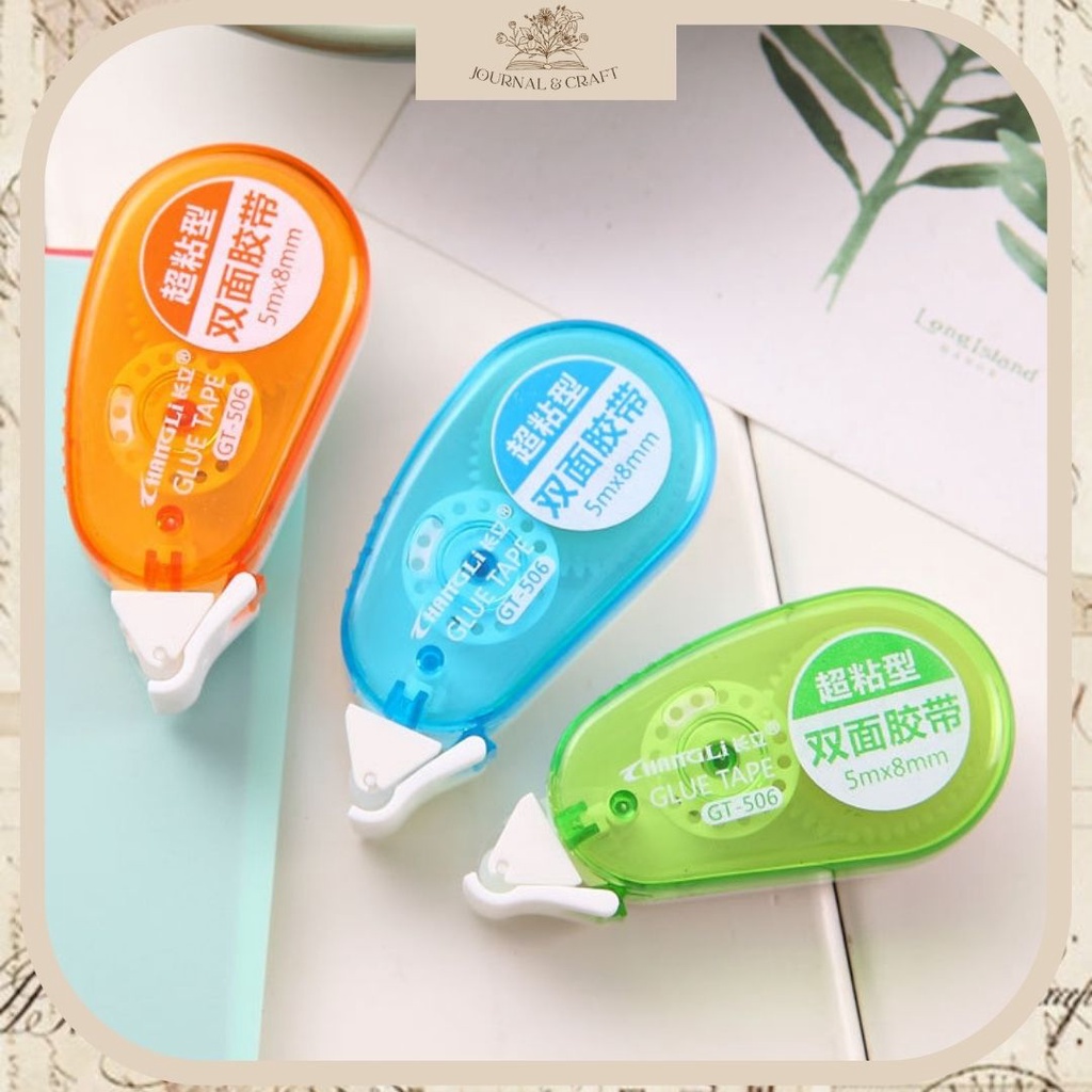 

JC Lem kering roll glue tape roll lem kertas double sie lem puta kertas double tape