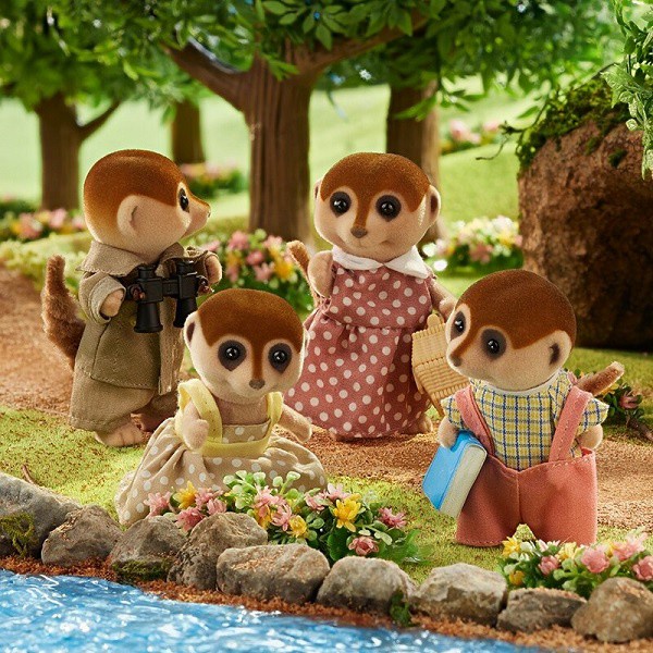 Mainan Koleksi Sylvanian Families Meerkat Family Kucing Tanah Limited #Original