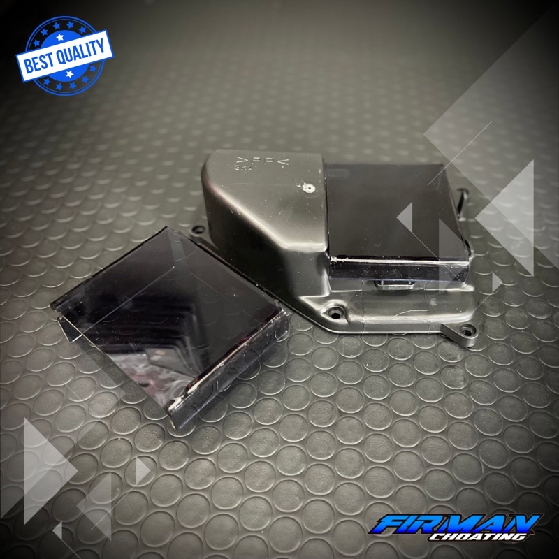 Mika tutup AKI ACCU (RX-KING) LOGO FC PROJECT BENING &amp; HITAM