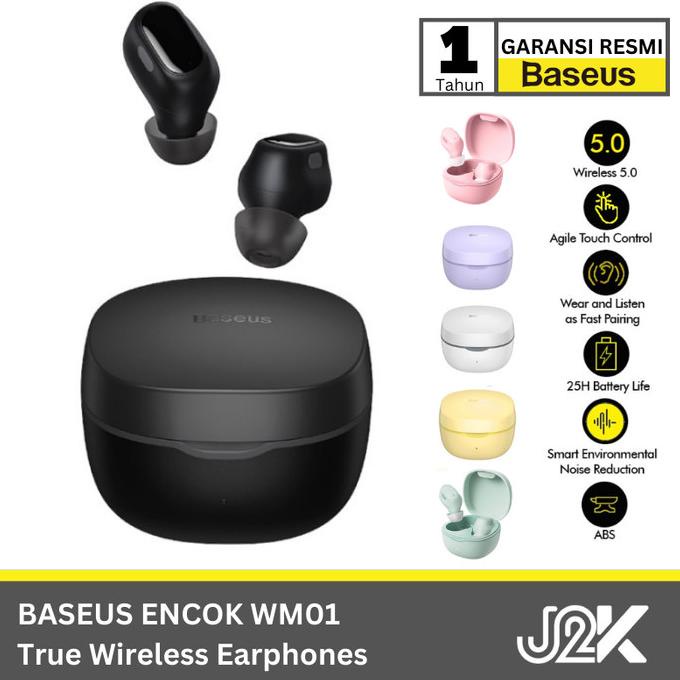 Baseus Encok True Wireless Earphones Wm01 - Ngwm01