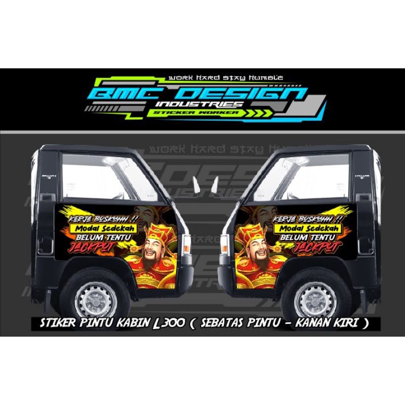 [Terbaru] stiker pintu kabin L300, stiker kabin L300