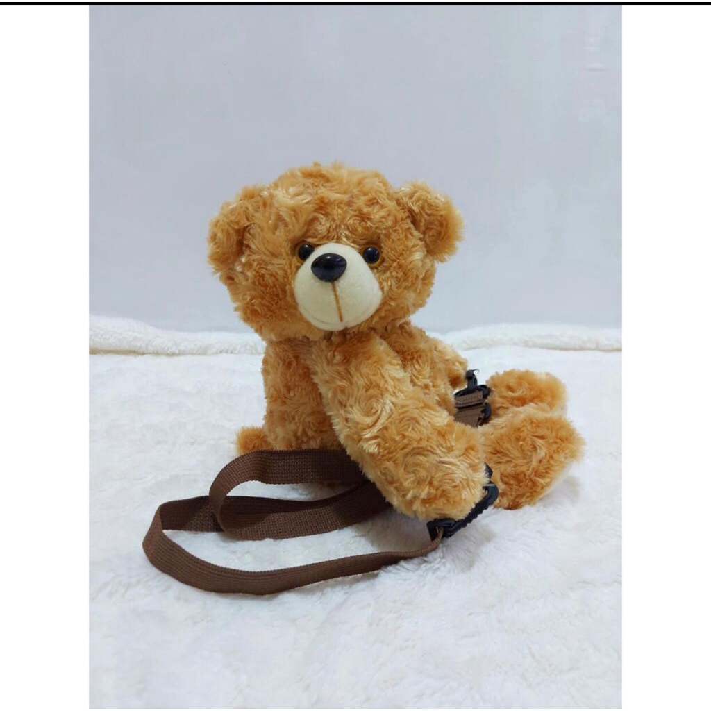 Tas Boneka Merangkul Tas selempang anak Masuk HP Bahan Bulu Korea