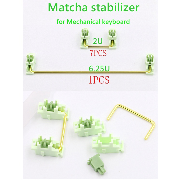 Keyboard Mekanik PCB Screw Feker Matcha Panda Sumbu Satelit 6.25U 2U Stabilizer Full Colours PCB Stabilizer Sepuhan Sekrup Satelit