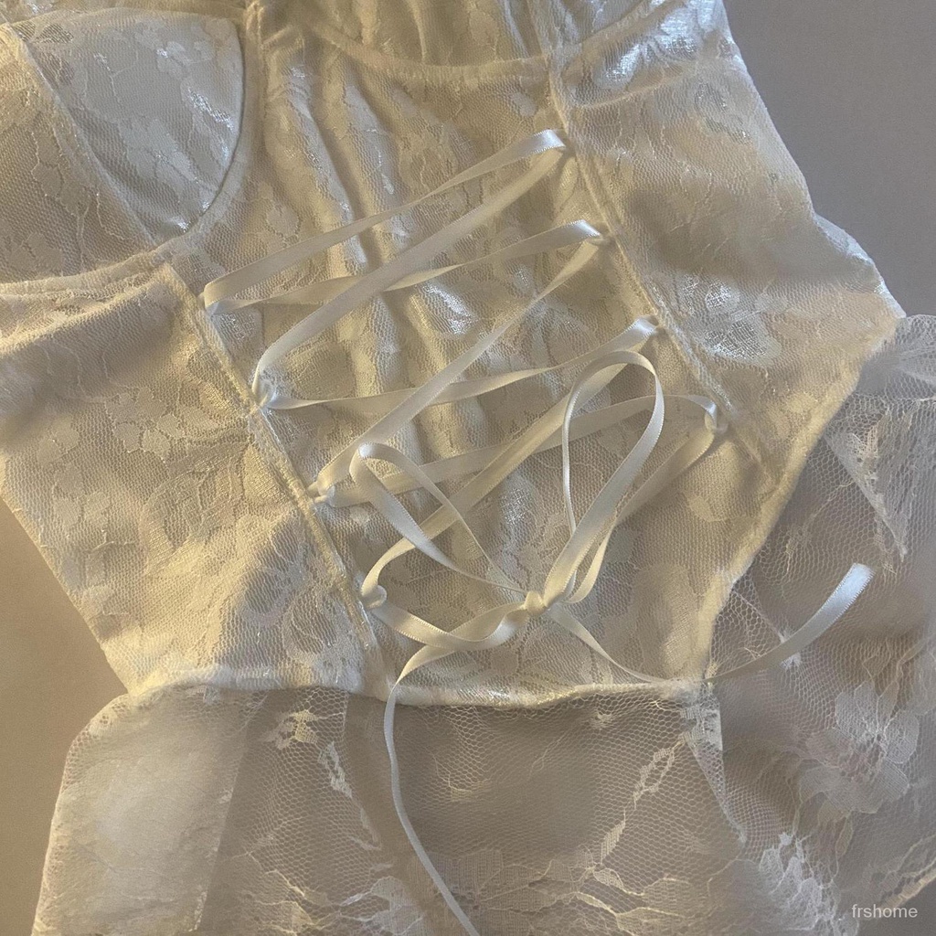 Renda hottie straps camisole pakaian luar tank top wanita bagian dalam dengan dada pad bottoming kec