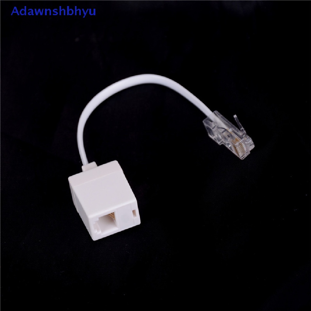 Adhyu RJ11 6P4C Female To Eterna RJ45 8P8C Male F/M Adapter Converter Kabel Telepon ID