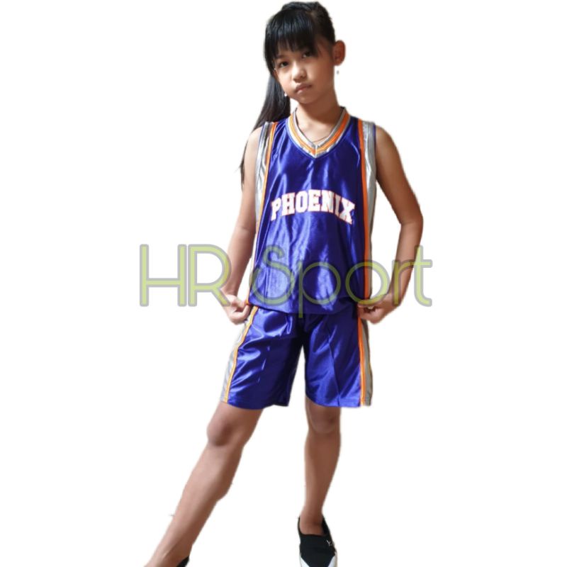 stelan jersey basket anak NBA baju basket anak SD bahan paragon korea import