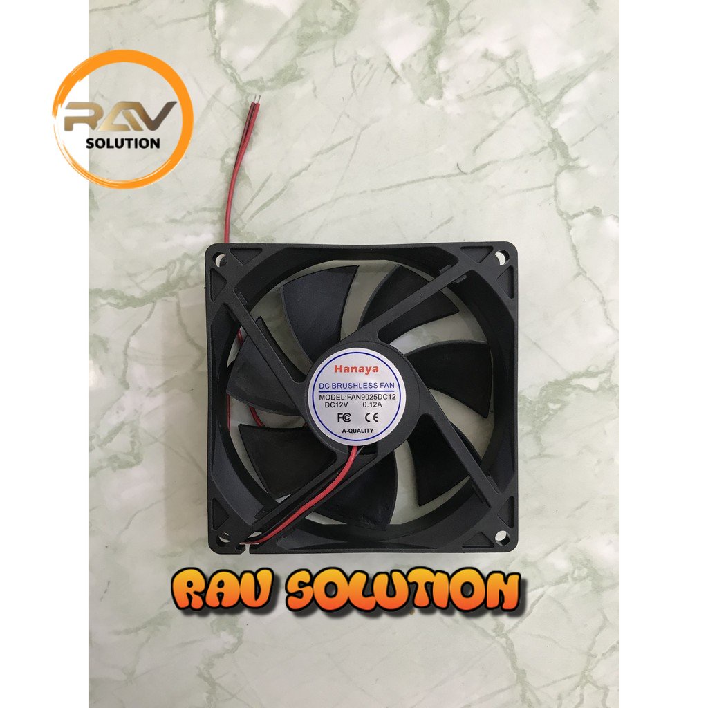 Kipas Angin Pendingin 9CM / Cooling Fan / Kipas Komputer DC 12V