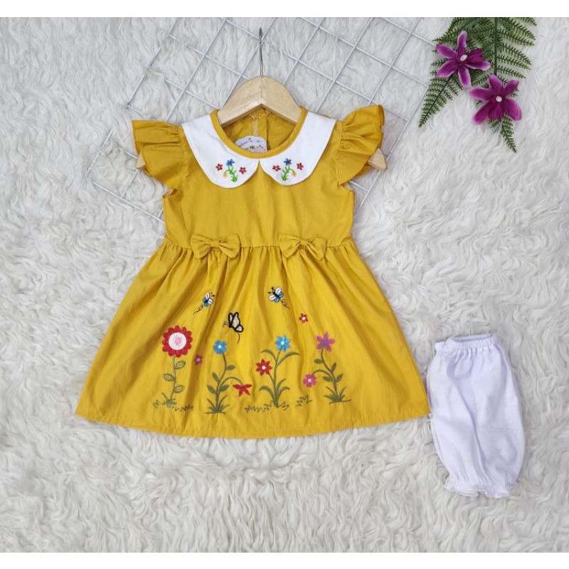 Baju bayi perempuan stelan dres RABBIT baby girl