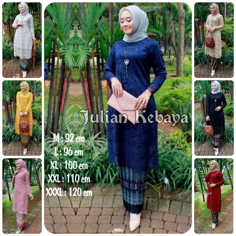 KEBAYA BRUKAT TUNIK / SET KEBAYA MODERN / KEBAYA BROKAT NON GLITER / KEBAYA JUMBO / KEBAYA TUNIK BRO