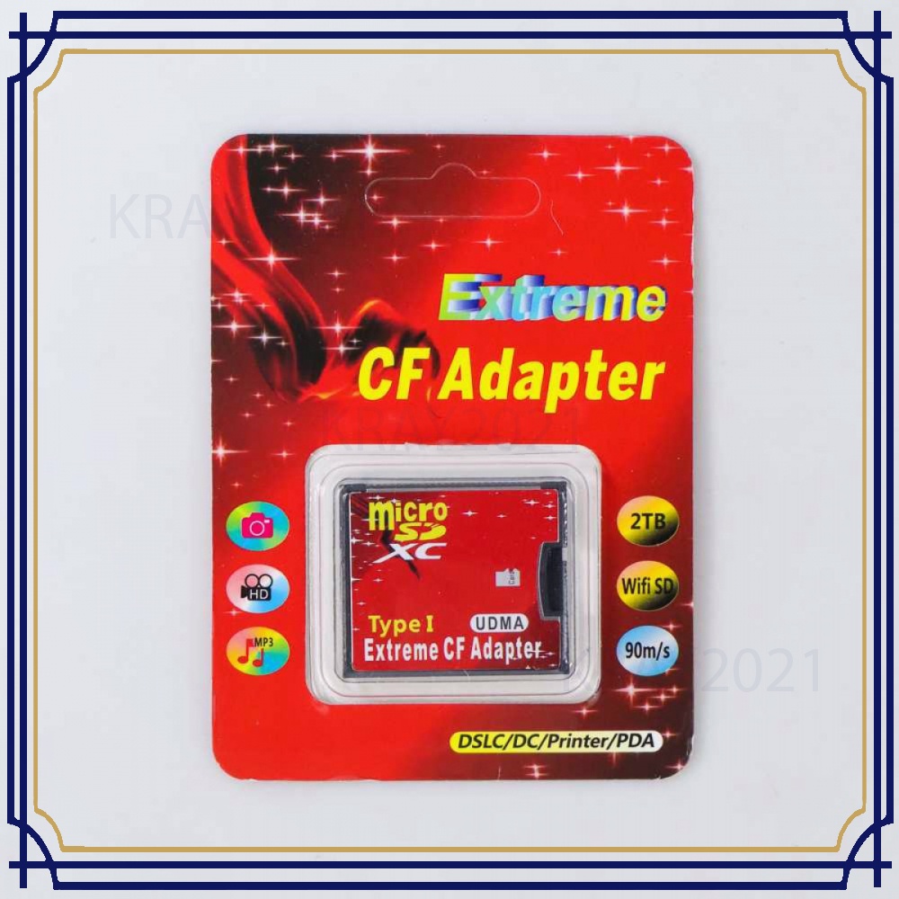 Extreme Micro SD Card to CF Adapter Converter -CV863