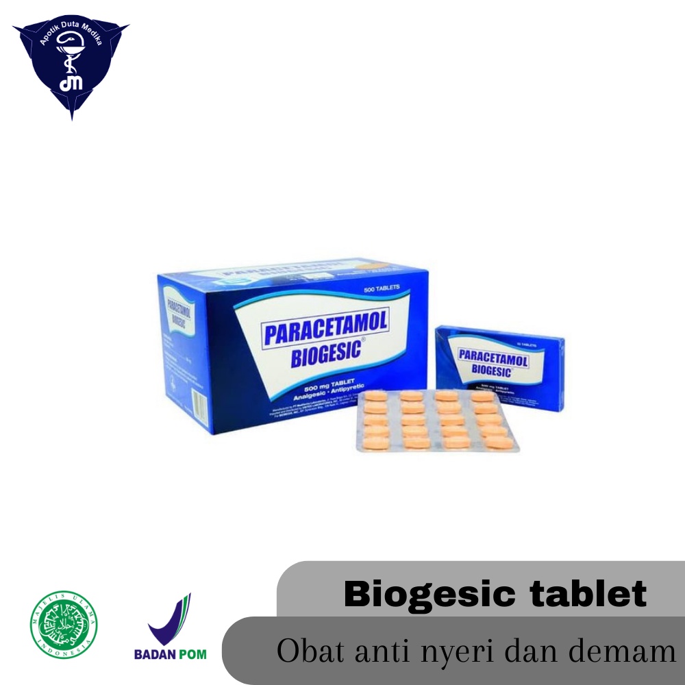BIOGESIC 4 TABLET/OBAT DEMAM DEWASA/DEMAM DEWASA/SAKIT KEPALA DEWASA