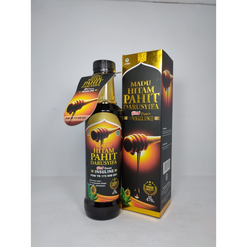 

Madu Hitam Pahit PLus Daun Insulin 470gr