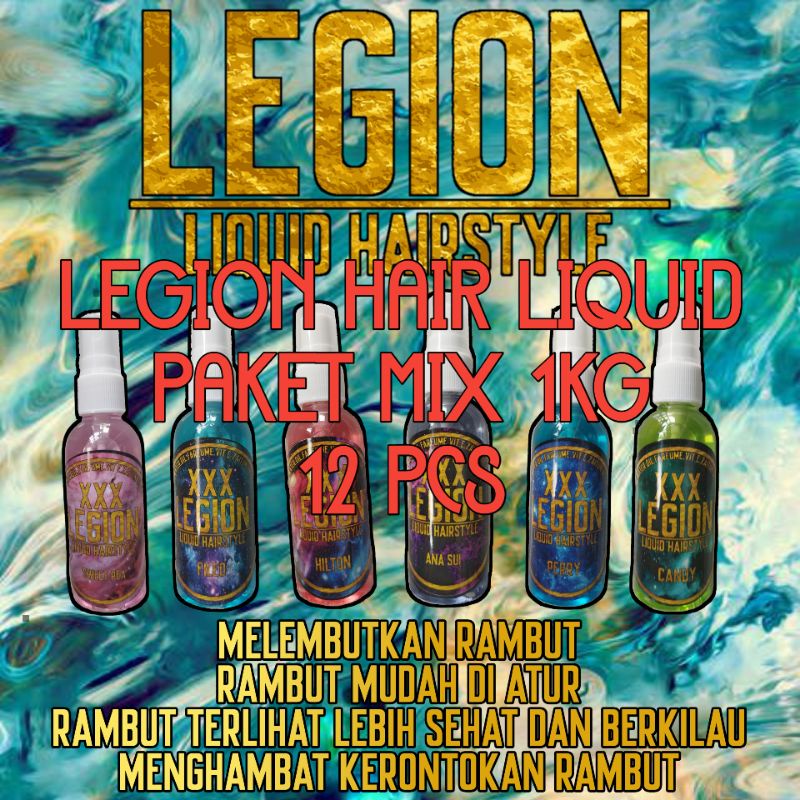 HAIR LIQUID LEGION PAKET 1KG 12PCS