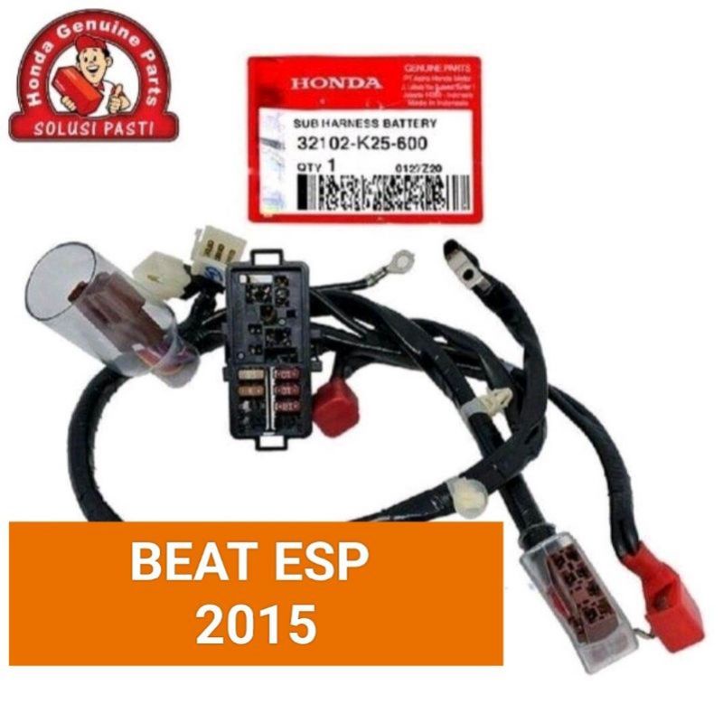 032102-K25-600 KABEL BODY BAGIAN AKI BEAT POP , BEAT FI ESP 2015-2016 ORI HONDA