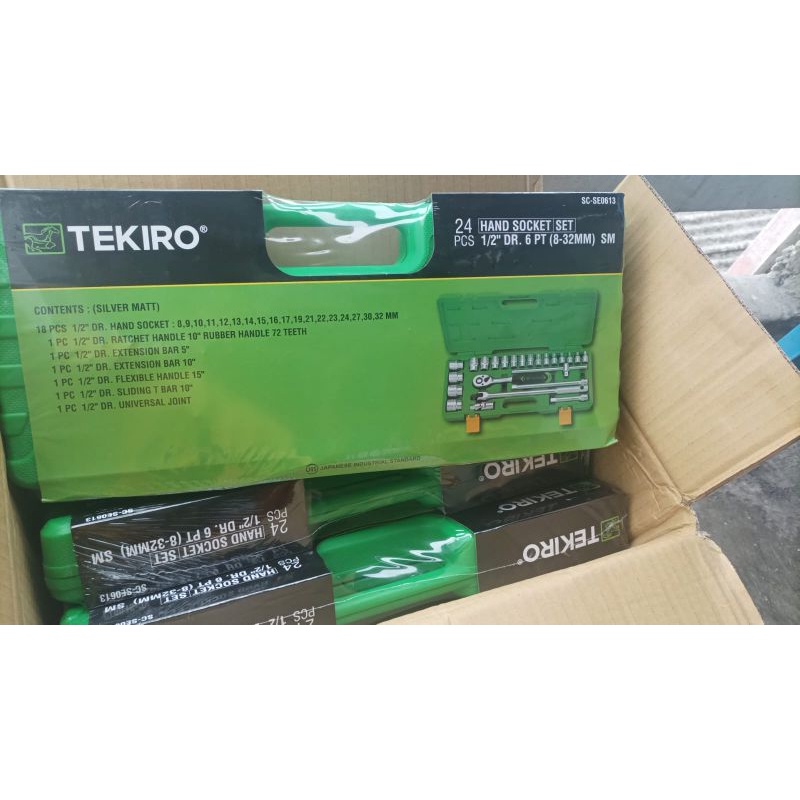 Kunci shock set TEKIRO 1/2" 8-32mm 24 pcs