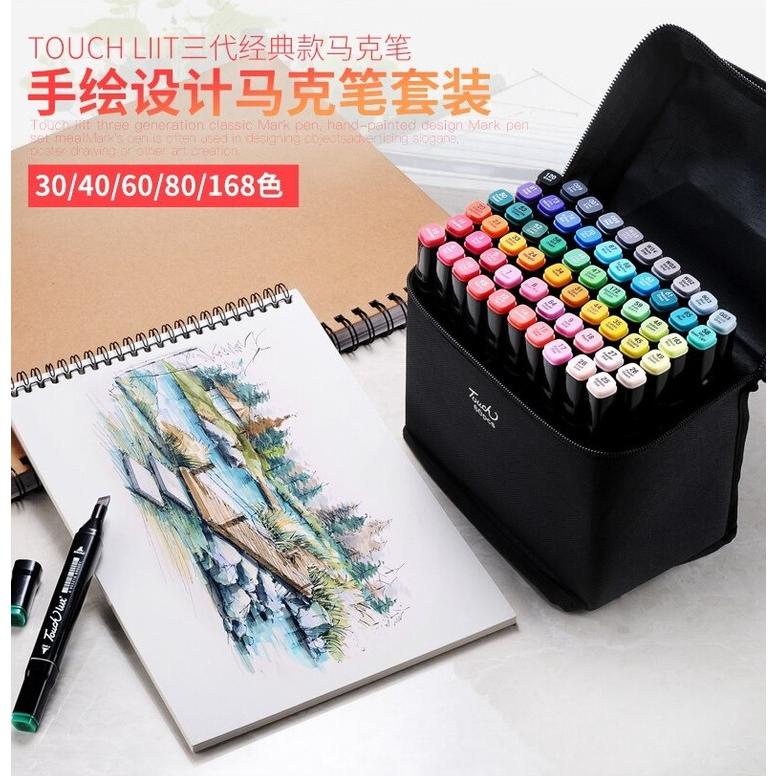 

TOUCH SPIDOL WARNA WARNI DUA SISI PEN MARKER DUAL SIDE SET 48PCS FINE ART BRUSH ALAT MEWARNAI ANAK TERLARISS...,,,,,