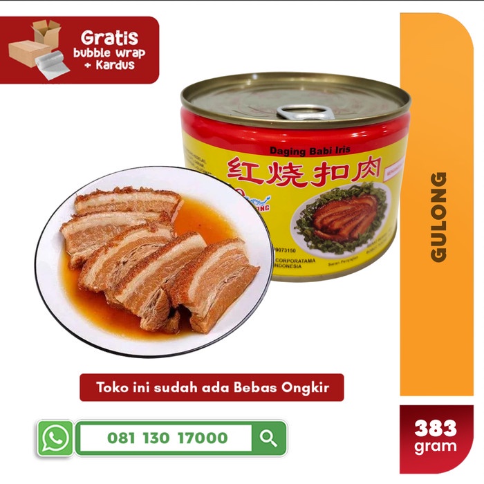

Widyatmogrosir - Gulong Stewed Pork Slice / Daging Babi Iris Kaleng 383 Gram