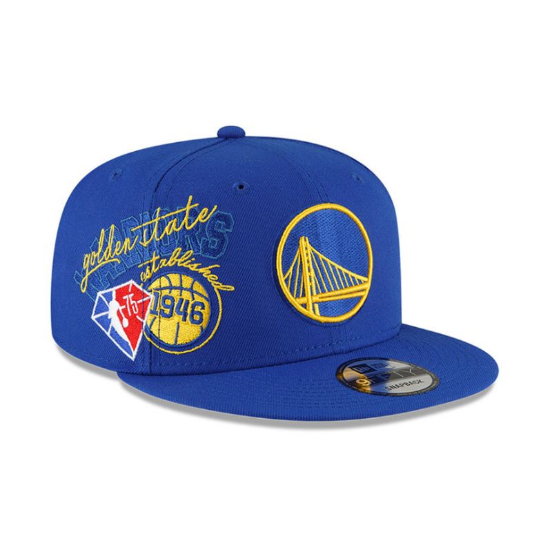 Topi New Era Cap Golden State Warriors Back Half 22 9Fifty Snapback Original