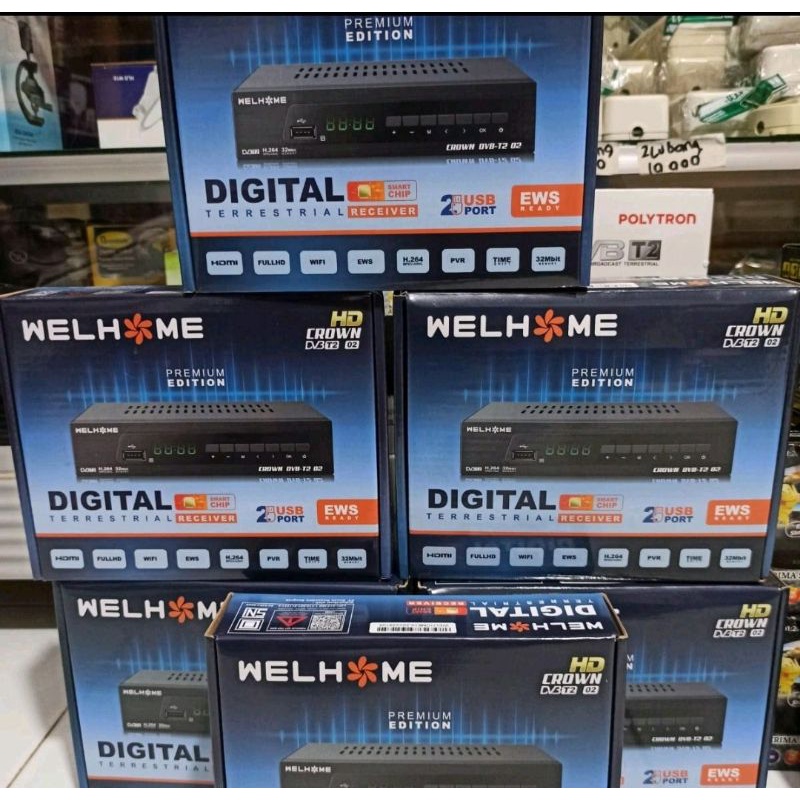 Set Top Box wellhome 01 (32 Mb) siaran tv Digital /LUBY/ SNI
