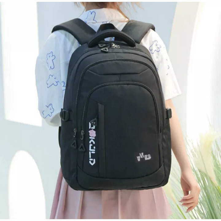 PTM - Tas ransel wanita weibo-ta punggun6ne g sekolah SD SMP SMA-tanpa gantungan boneka