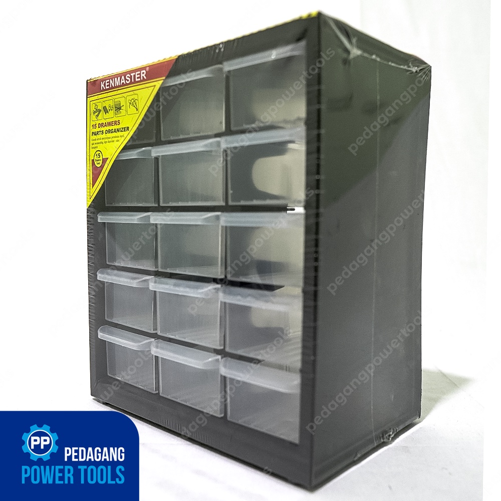 KENMASTER Rak Komponen 15 Slot Laci Partisi / Kotak Spare Part